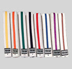 375 - White Belts with Stripes